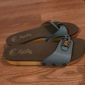 👠Flogg blue slides size 9👠